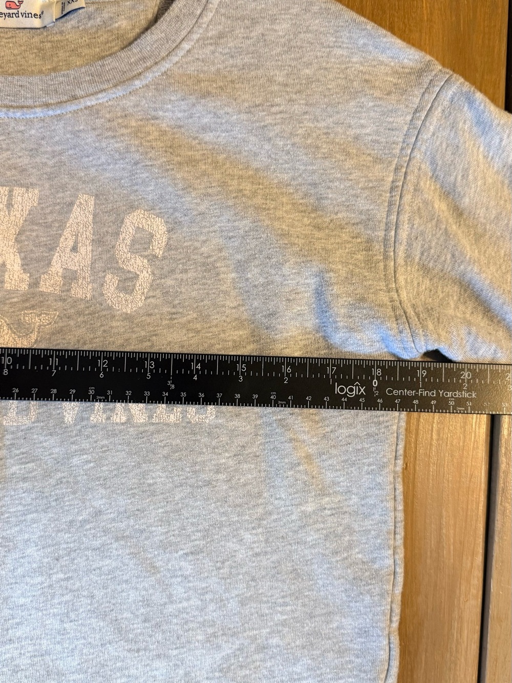 Vineyard Vines Texas Distressed Graphic Crewneck Sweatshirt Gray Preppy - Picture 9 of 9